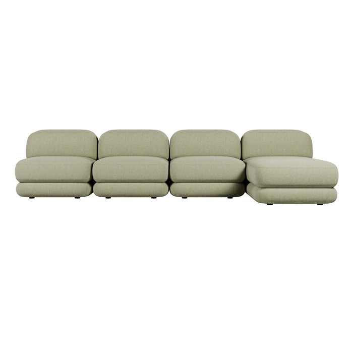 Juno Mello 4-Seater Reversible Chaise Sofa - Noyack Thyme / Clover