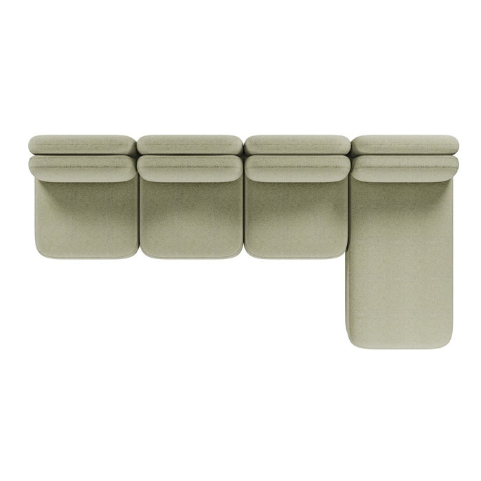 Juno Mello 4-Seater Reversible Chaise Sofa - Noyack Thyme / Clover