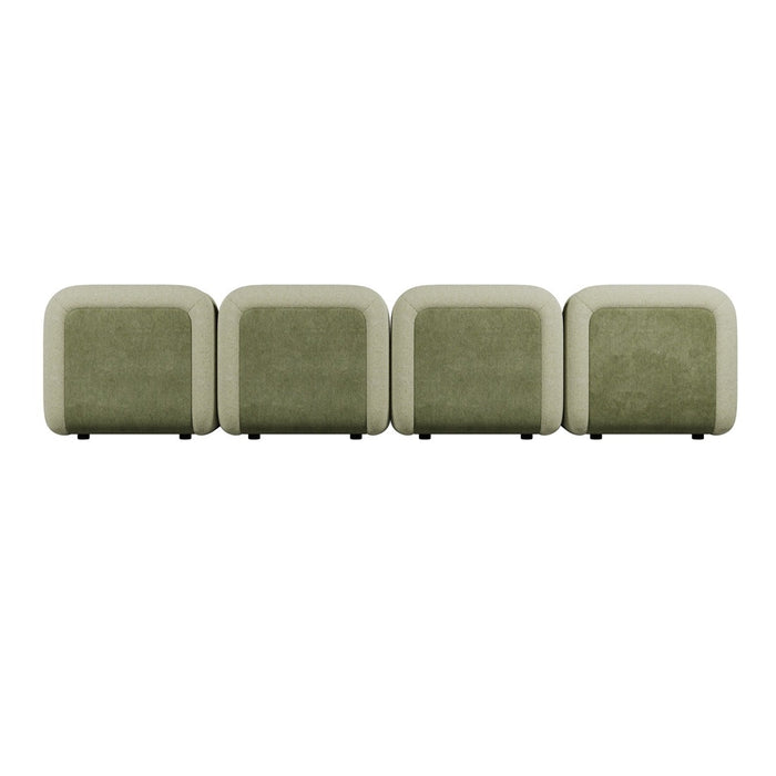 Juno Mello 4-Seater Reversible Chaise Sofa - Noyack Thyme / Clover
