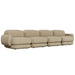 Juno Mello 4-Seater Sofa with Arms - Amber Weave / Oat Milk