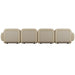 Juno Mello 4-Seater Sofa with Arms - Amber Weave / Oat Milk