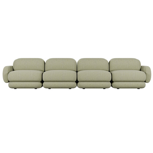 Juno Mello 4-Seater Sofa with Arms - Noyack Thyme / Clover