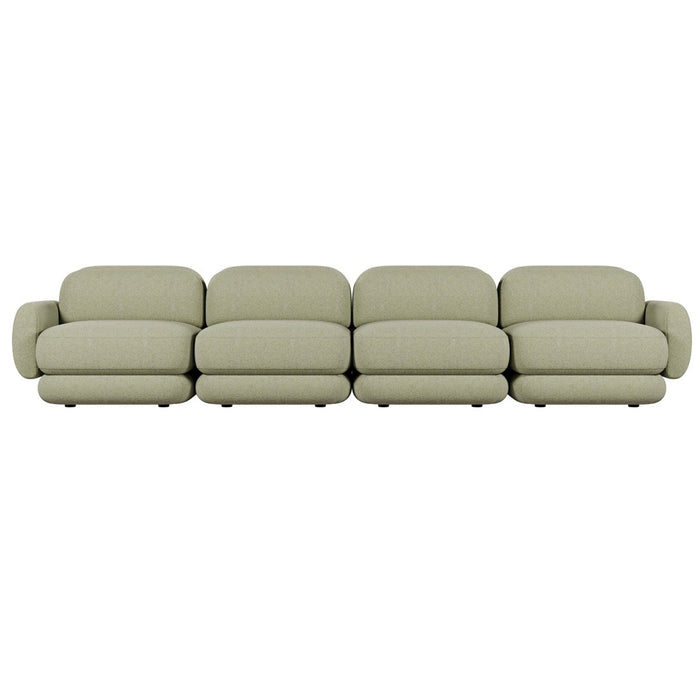 Juno Mello 4-Seater Sofa with Arms - Noyack Thyme / Clover