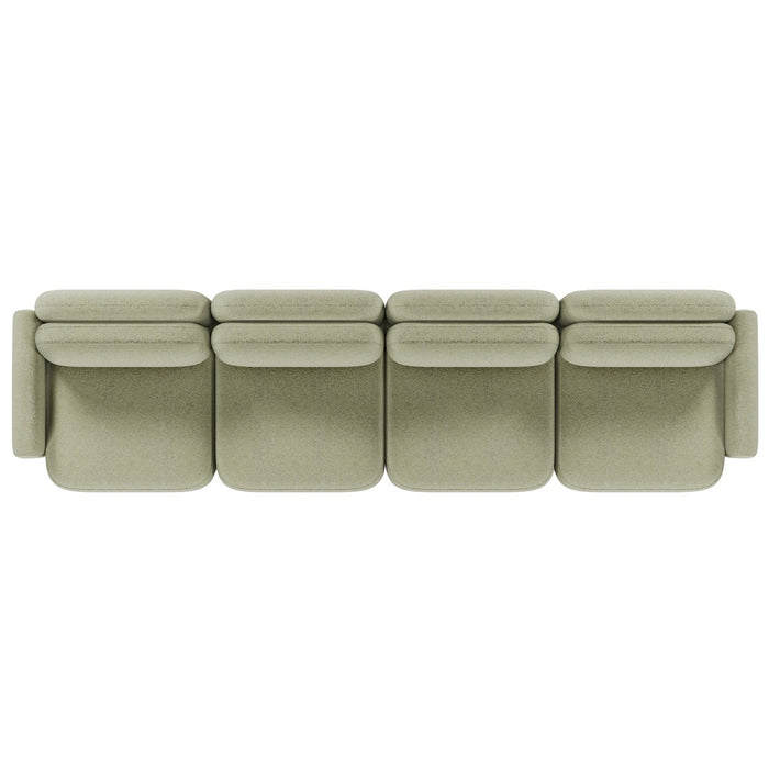 Juno Mello 4-Seater Sofa with Arms - Noyack Thyme / Clover