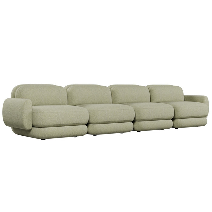 Juno Mello 4-Seater Sofa with Arms - Noyack Thyme / Clover