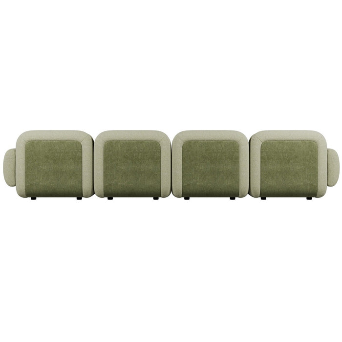 Juno Mello 4-Seater Sofa with Arms - Noyack Thyme / Clover