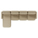 Juno Mello 4-Seater Reversible Chaise Sofa with Arms - Amber Weave / Oat Milk
