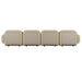 Juno Mello 4-Seater Reversible Chaise Sofa with Arms - Amber Weave / Oat Milk