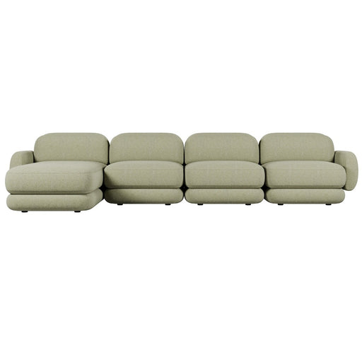 Juno Mello 4-Seater Reversible Chaise Sofa with Arms - Noyack Thyme / Clover