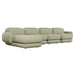 Juno Mello 4-Seater Reversible Chaise Sofa with Arms - Noyack Thyme / Clover
