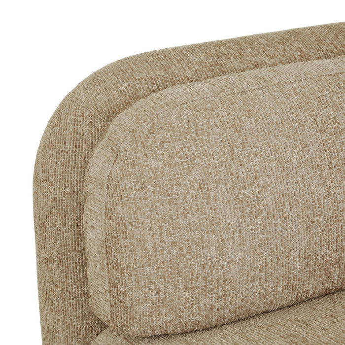 Juno Mello 3-Seater Armless Sofa - Amber Weave / Oat Milk