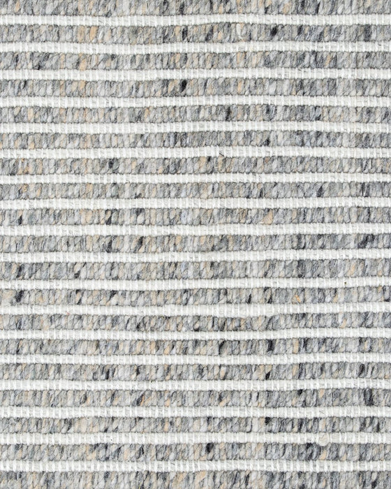 Rhodes Floor Rug in Slate, close-up of the recycled PET pile and texture