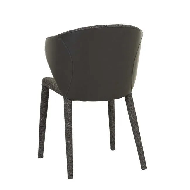 Theo Dining Chair - Lead Speckle - Black