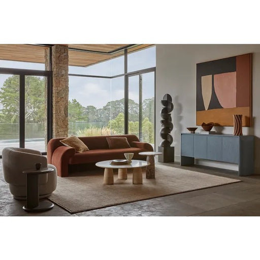 Theron Curve Floor Sculpture - Ebony
