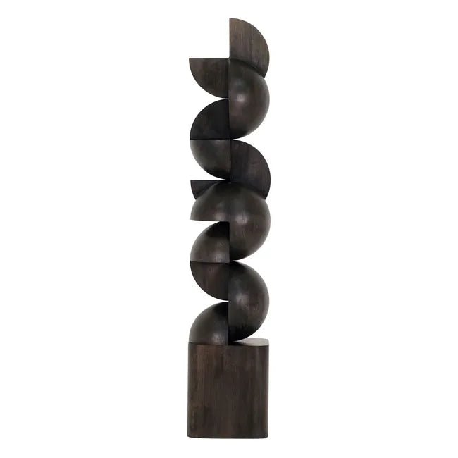 Theron Curve Floor Sculpture - Ebony