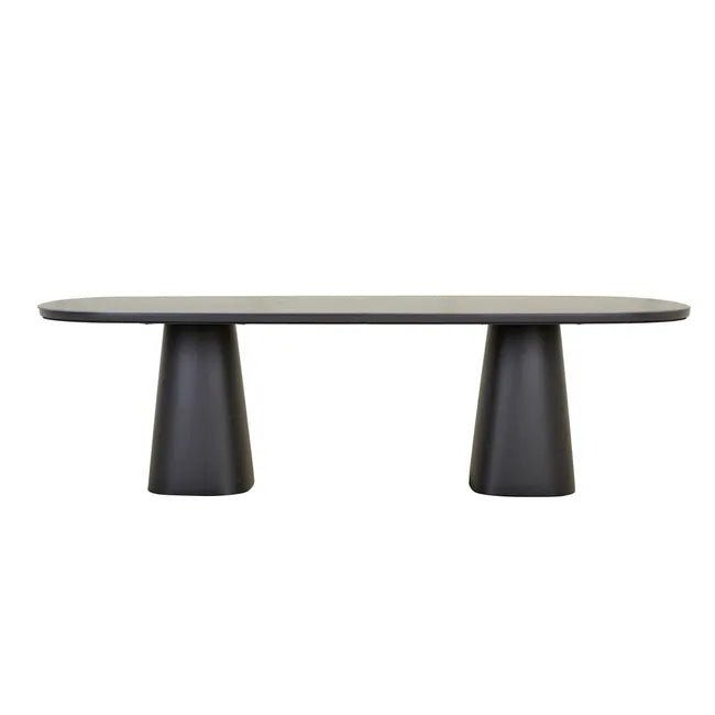 Valencia Dining Table - Charcoal Stone