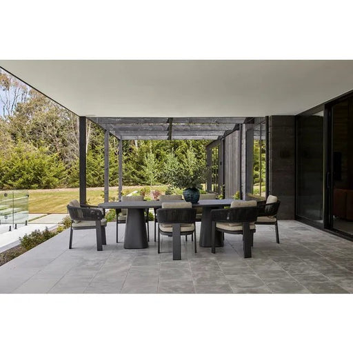 Valencia Dining Table - Charcoal Stone