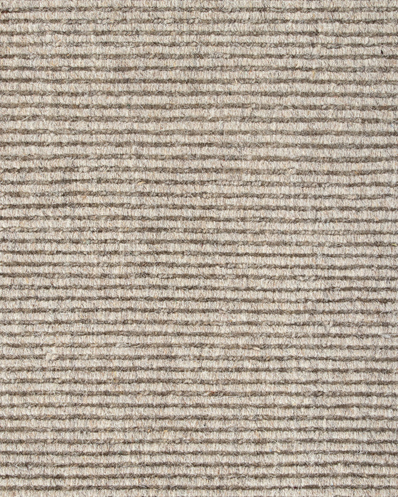 Vermont Floor Rug in Driftwood, close-up of the wool pile and texture