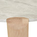 Willa Marble Coffee Table - Grey Marble - Light Oak