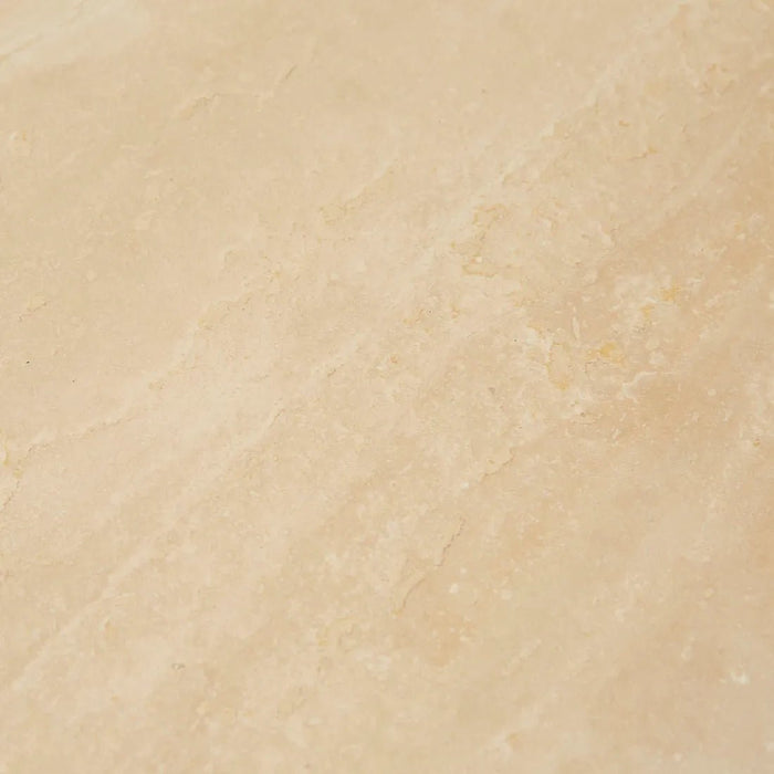 Willa Marble Coffee Table - Natural Travertine - Light Oak