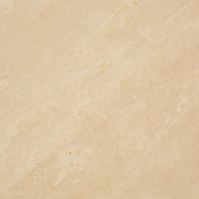 Willa Marble Coffee Table - Natural Travertine - Light Oak
