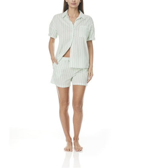ANITA WHITE MINT STRIPE PJ