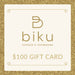 Biku $100 Gift Card