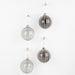 Caribbean Hanging Smoked Glass, Frosted Lines Bauble