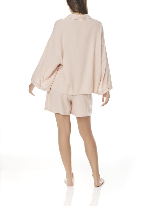 CHIARA SALMON LINEN PJ