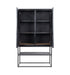 dBodhi Karma Charcoal Cabinet 2 Doors 1 Open Rack