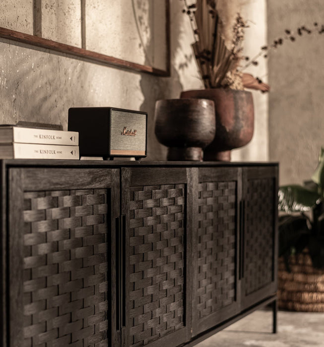 dBodhi Karma Charcoal Low Dresser 4 Doors