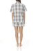 EMILY GREY CHECK SHORT PJ SET
