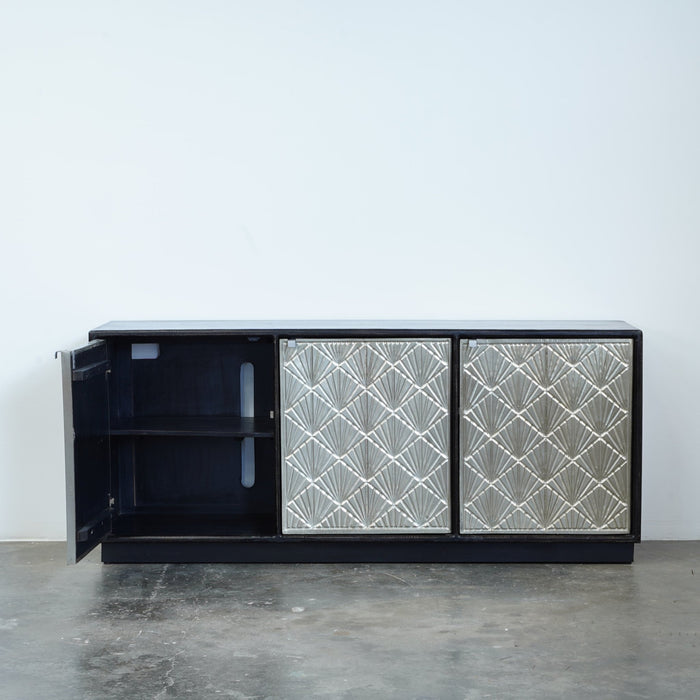 Felix Mango Wood & Gold Cabinet