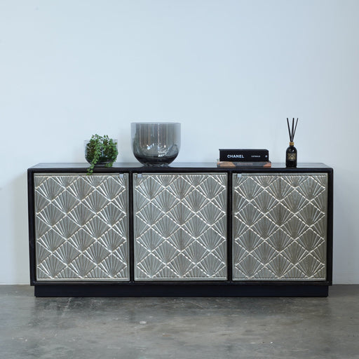 Felix Mango Wood & Gold Cabinet
