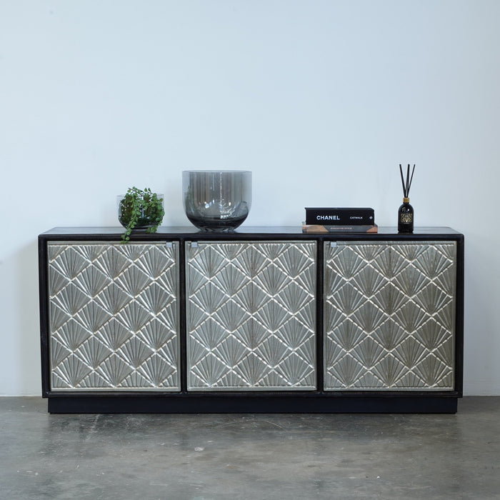 Felix Mango Wood & Gold Cabinet