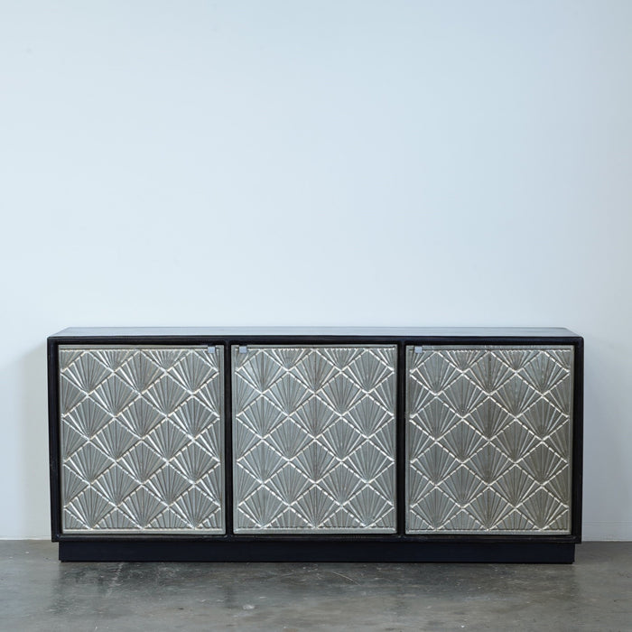 Felix Mango Wood & Gold Cabinet