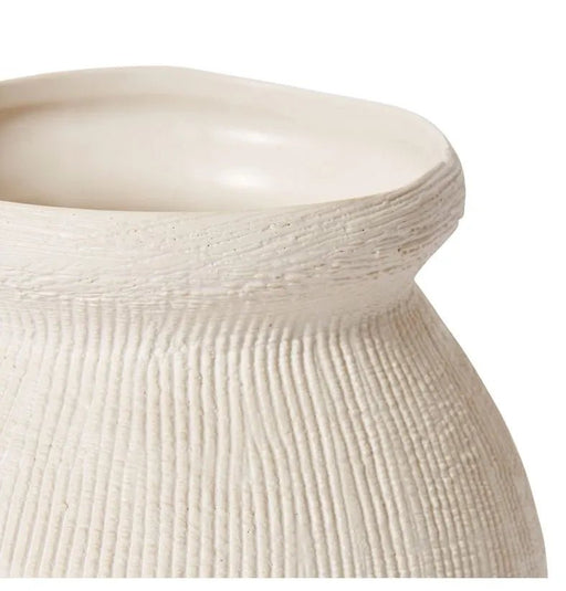 Hessian White Wanda Vase