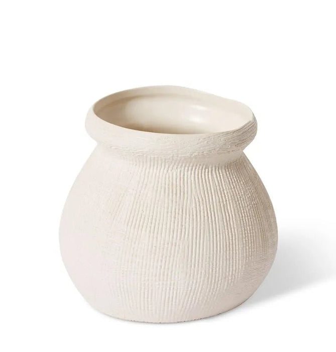 Hessian White Wanda Vase