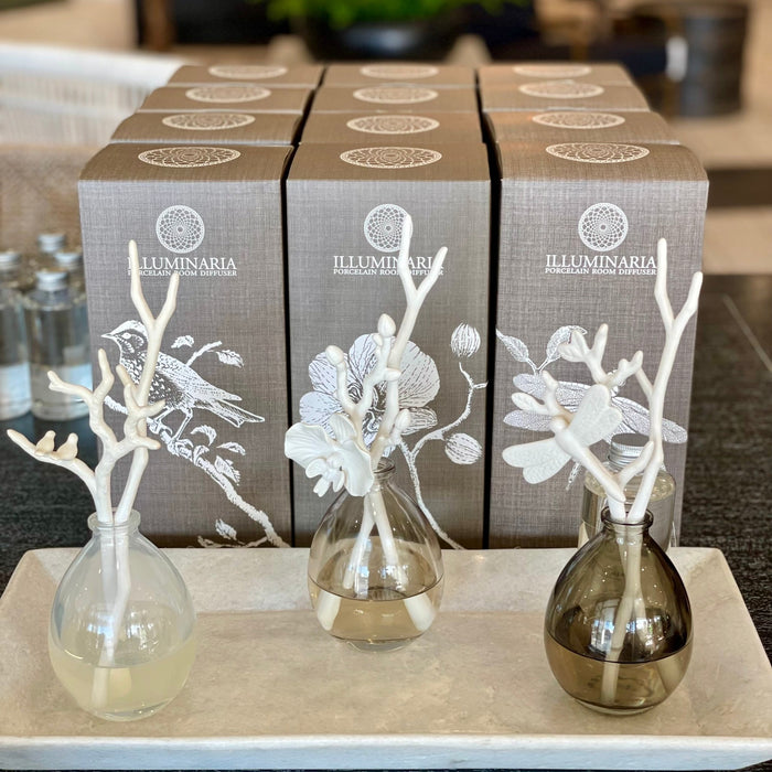 Illuminaria Porcelain Stem Diffuser - Butterfly Orchid