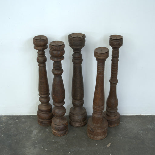 Indian Wooden Candle Stand