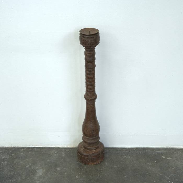 Indian Wooden Candle Stand