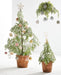 Jasper hanging bauble - sequin & feather
