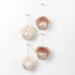 Jasper hanging bauble - sequin & feather