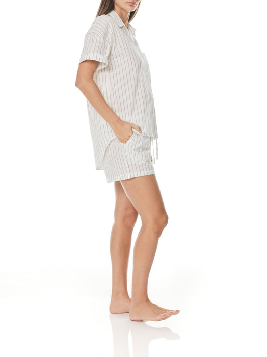 KALI GREY WHITE COTTON PJ