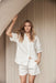 KALI GREY WHITE COTTON PJ