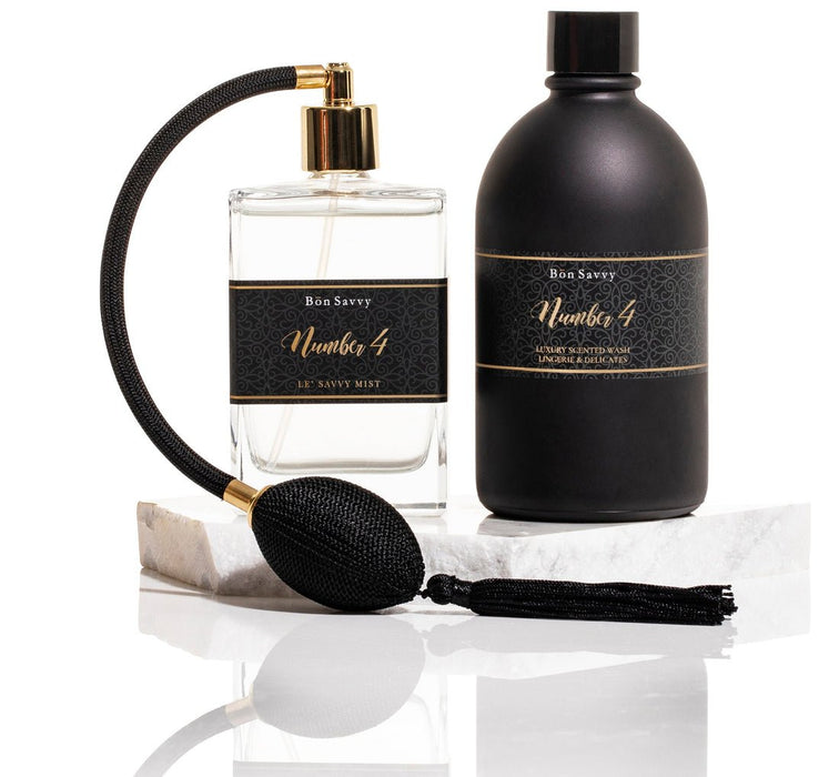 Noir - Luxury Number 4 Scented Lingerie & Delicates Wash with Matching Fragrance Set