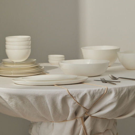 Oval platter white - small