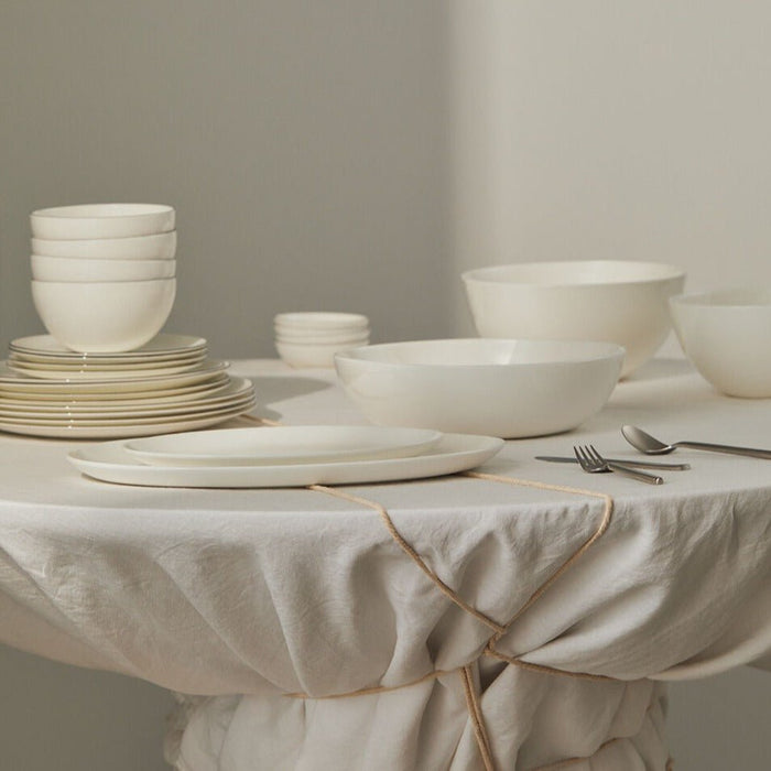 Oval platter white - small