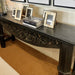 Prisha Marble and Timber Console