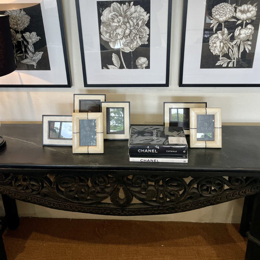 Prisha Marble and Timber Console